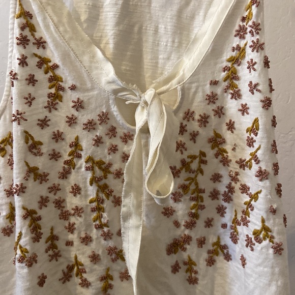 Super cute Free People Beaded Tank Top Size Small - Picture 3 of 5